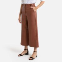 Jupe-culotte en simili Noir;Camel LA REDOUTE COLLECTIONS