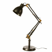 Lampe indus articulée en métal noir Maisons du Monde