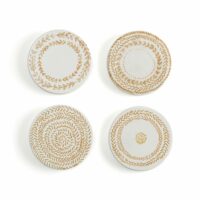 Lot de 4 dessous de verres Rustic Summer Jaune LA REDOUTE INTERIEURS