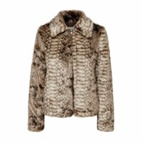Manteau court fermeture zippée