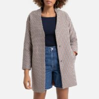 Manteau mi-long jacquard Jacquard LA REDOUTE COLLECTIONS