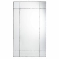 Miroir en métal noir effet vieilli 100x161 Maisons du Monde