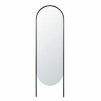 Miroir psyché ovale en métal noir 54x173 Maisons du Monde