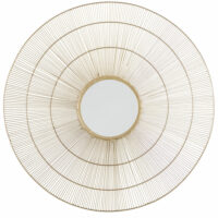 Miroir rond concave en métal doré D98 Maisons du Monde