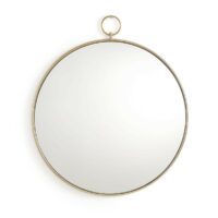Miroir rond en laiton