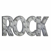 Mot lumineux Rock en métal gris blanchi Maisons du Monde