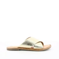 Mules cuir Diaz-2 Noir ou Or ou Beige / Noir Kickers