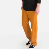 Pantalon droit taille élastiquée Marine - Vert Sapin - Noir - Jaune Ocre LA REDOUTE COLLECTIONS PLUS