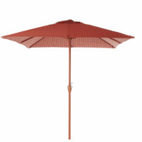 Parasol en aluminium et toile motifs terracotta Palavas Maisons du Monde