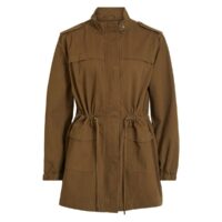 Parka mi longue col montant Kaki Vila