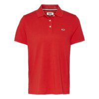 Polo manches courtes Rouge Tommy Jeans