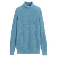 Pull col roulé côte anglaise Marron/Camel - Bleu Tempête LA REDOUTE COLLECTIONS