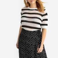 Pull rayé manches courtes