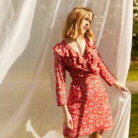 Robe courte imprimée