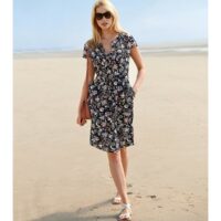 Robe fluide imprimée florale