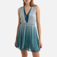 Robe patineuse courte irisée Vert;Bleu LIU JO