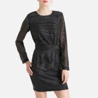 Robe rayée irisée Noir LIU JO