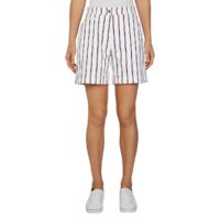 Short rayé Blanc