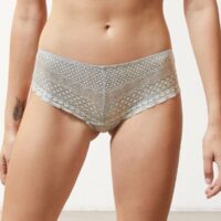 Shorty en dentelle - CHERIE CHERIE  - Argenté - Femme - Etam