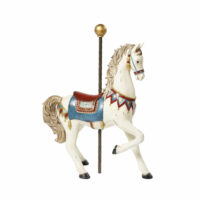 Statue cheval écrue effet vieilli H53 Maisons du Monde