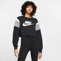 Sweat court col rond Heritage Noir