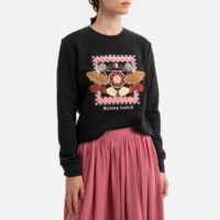 Sweat imprimé devant avec broderie Noir SCOTCH AND SODA