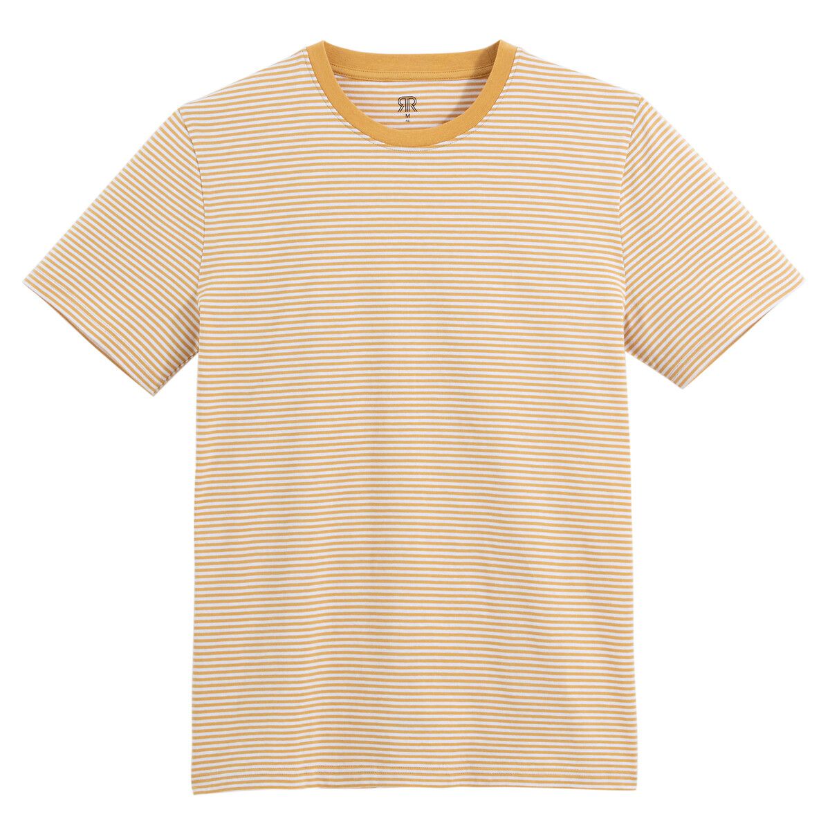 T-shirt rayé col rond manches courtes Rayé Jaune/Blanc LA REDOUTE COLLECTIONS T-shirt rayé col rond manches courtes Rayé Jaune/Blanc LA REDOUTE COLLECTIONS