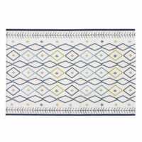 Tapis d'extérieur tissé écru motifs graphiques multicolores 160x235 Maisons du Monde