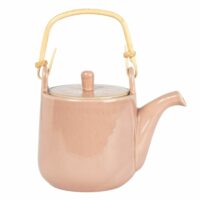 Théière en faïence rose Maisons du Monde