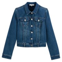 Veste en jean courte boutonnée Jean Stone;Jeans Bleu Morgan