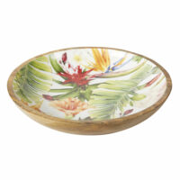 Vide-poches en manguier imprimé fleurs tropicales Maisons du Monde
