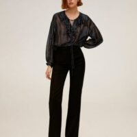 Blouse fils métallisés Nouvelle collection MANGO