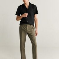 Chemise regular-fit coton lyocell Nouvelle collection MANGO MAN