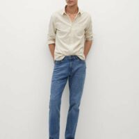 Chemise slim fit coton rayée Nouvelle collection MANGO MAN