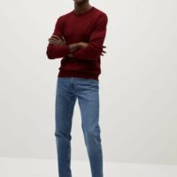Pull-over 100 % laine mérinos lavable Nouvelle collection MANGO MAN