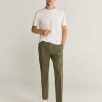 T-shirt 100 % lin Nouvelle collection MANGO MAN