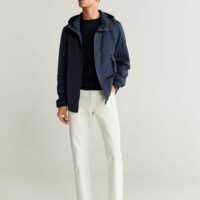 Veste imperméable à capuche Nouvelle collection MANGO MAN