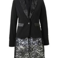 Blazer long - ASHLEY BROOKE - Noir
