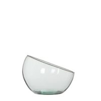 Coupe forme hemispherique verre transparent Boly H18x19