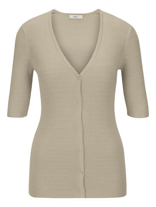 Gilet en tricot fin - RICK CARDONA - écru Gilet en tricot fin - RICK CARDONA - écru