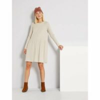 Robe courte en maille doudou Kiabi