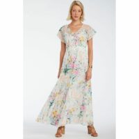 Robe longue imprimé fleuri Naf Naf