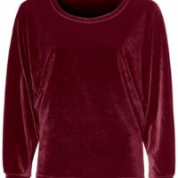 T-shirt en velours - RICK CARDONA - Rouge
