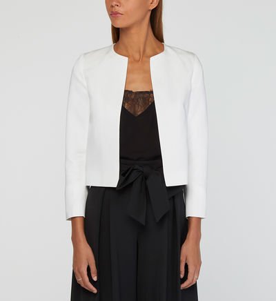 Veste cérémonie Mara courte droite Beige Caroll Veste cérémonie Mara courte droite Beige Caroll