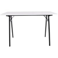 Bureau en Bois Noir et Blanc VOJENS