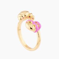 Bague Ajustable Religieuse Et Croissant Beige N2 by les Néréides N2 by les Néréides