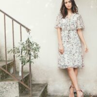 Robe fleurie nouée femme Grain de Malice