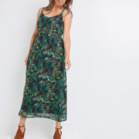 Robe longue imprimé tropical femme Grain de Malice