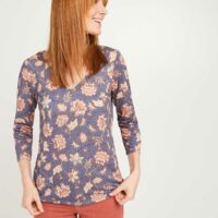 T-shirt imprimé fleuri femme Grain de Malice