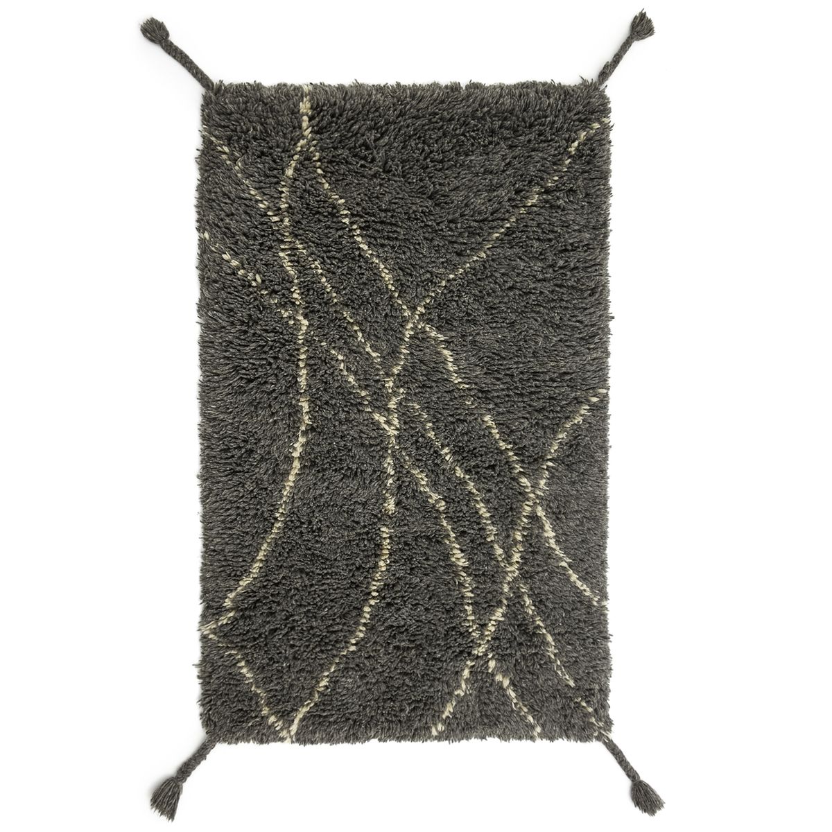 Tapis style berbère en laine gris/écru, Louka AM.PM